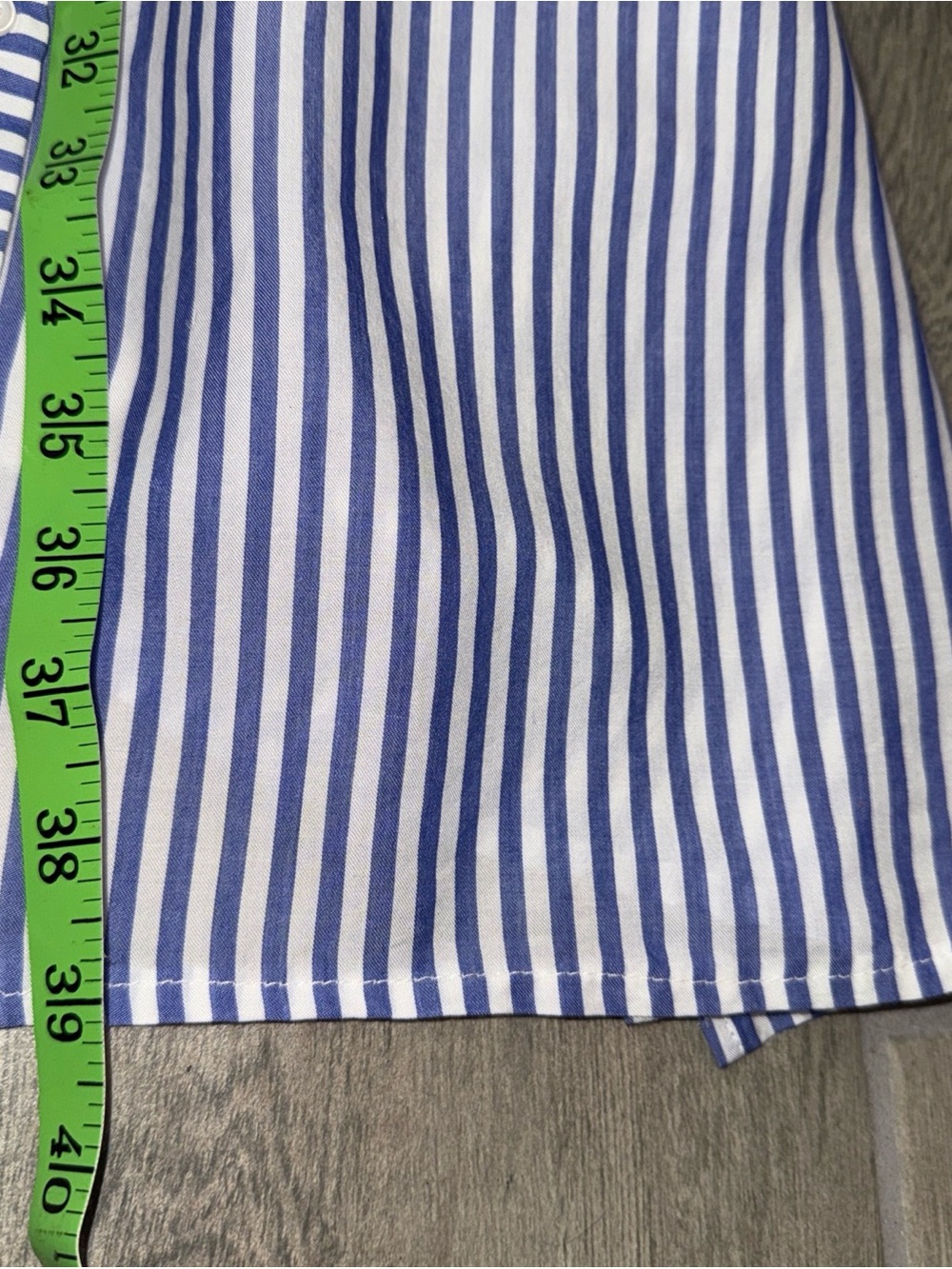 Banana Republic Classic Shirt Dress Womens 6 Blue White Stripe Nautical *READ - Picture 13 of 13